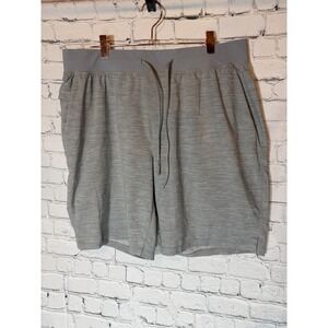 Lululemon THE Short Linerless Men's XL Heather Sea Salt Lightcast Shorts 9 1/2"